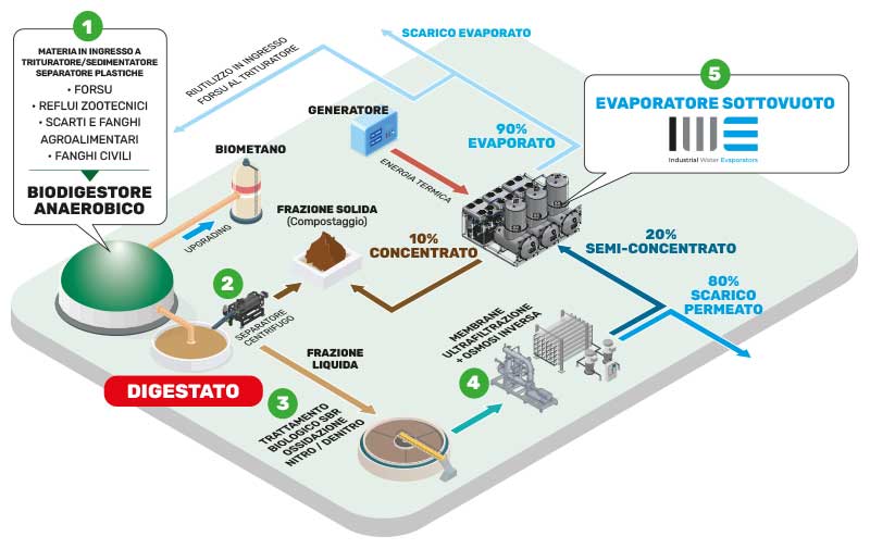 Schema procesului digestat